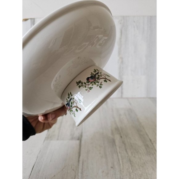 Portmerion hoopoe compote platter bowl birds Britain England tray footed platter - Picture 5 of 8